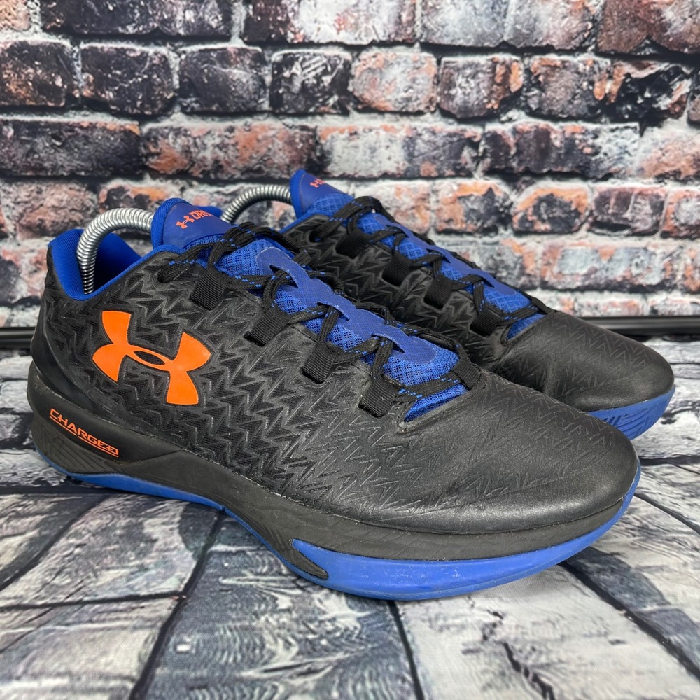 Under Armour Clutchfit Drive 3 Low Mens 8.5 Black Blue Orange 1274422-003